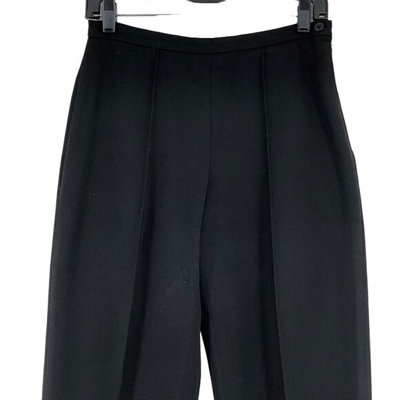 Max Mara Weekend Women Size 8 Pants Trousers Tapered Leg Ankle Zip Stretch Black - Picture 2 of 13